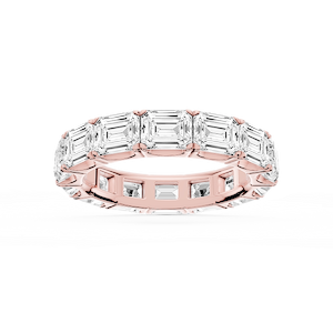 Shiloh Emerald Lab Grown Diamond East West Eternity Band