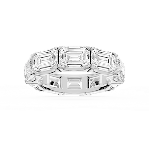 Shiloh Emerald Lab Grown Diamond East West Eternity Band