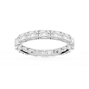 Shiloh Emerald Lab Grown Diamond East West Eternity Band