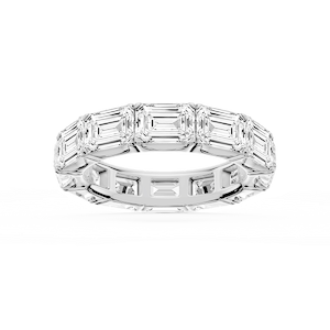 Shiloh Emerald Lab Grown Diamond East West Eternity Band