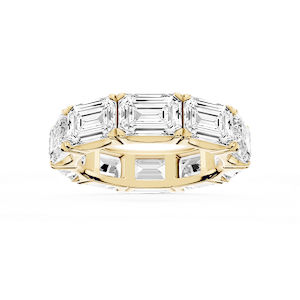 Shiloh Emerald Lab Grown Diamond East West Eternity Band