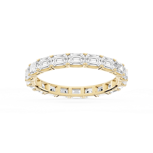 Shiloh Emerald Lab Grown Diamond East West Eternity Band