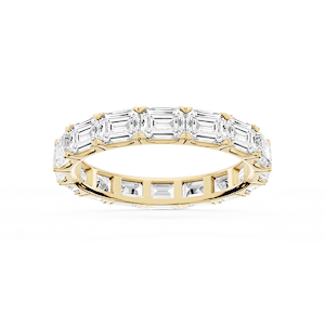 Shiloh Emerald Lab Grown Diamond East West Eternity Band