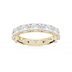 Shiloh Emerald Lab Grown Diamond East West Eternity Band
