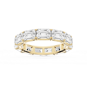 Shiloh Emerald Lab Grown Diamond East West Eternity Band