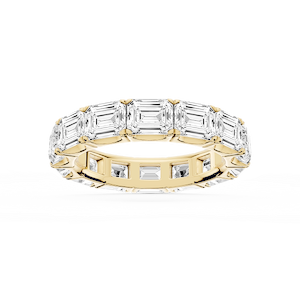 Shiloh Emerald Lab Grown Diamond East West Eternity Band