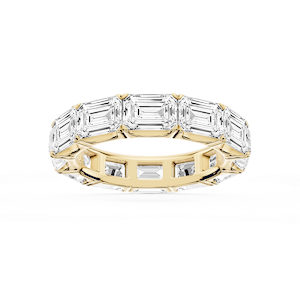 Shiloh Emerald Lab Grown Diamond East West Eternity Band
