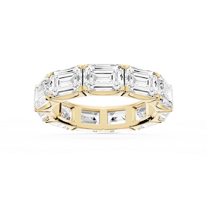 Shiloh Emerald Lab Grown Diamond East West Eternity Band