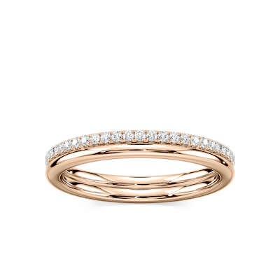 Solice 1/3 ctw Round Lab Grown Diamond Double Row Eternity Band
