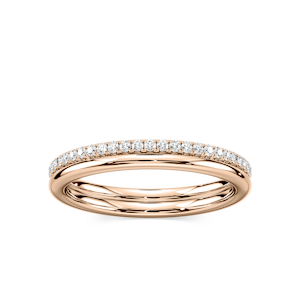 Solice 1/3 ctw Round Lab Grown Diamond Double Row Eternity Band