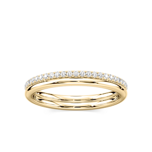 Solice 1/3 ctw Round Lab Grown Diamond Double Row Eternity Band