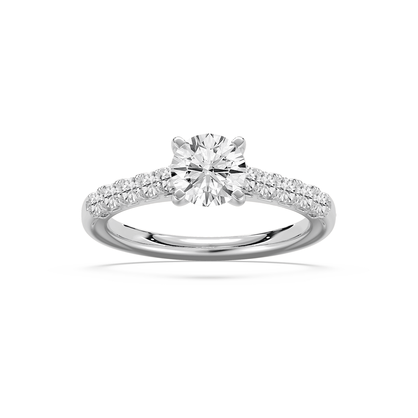 Solitaire Plus Engagement Ring in Rose Gold