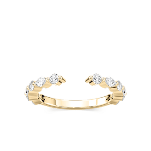 Sonnet 1/4 ctw Marquise and Round Lab Grown Diamond Open Wedding Band