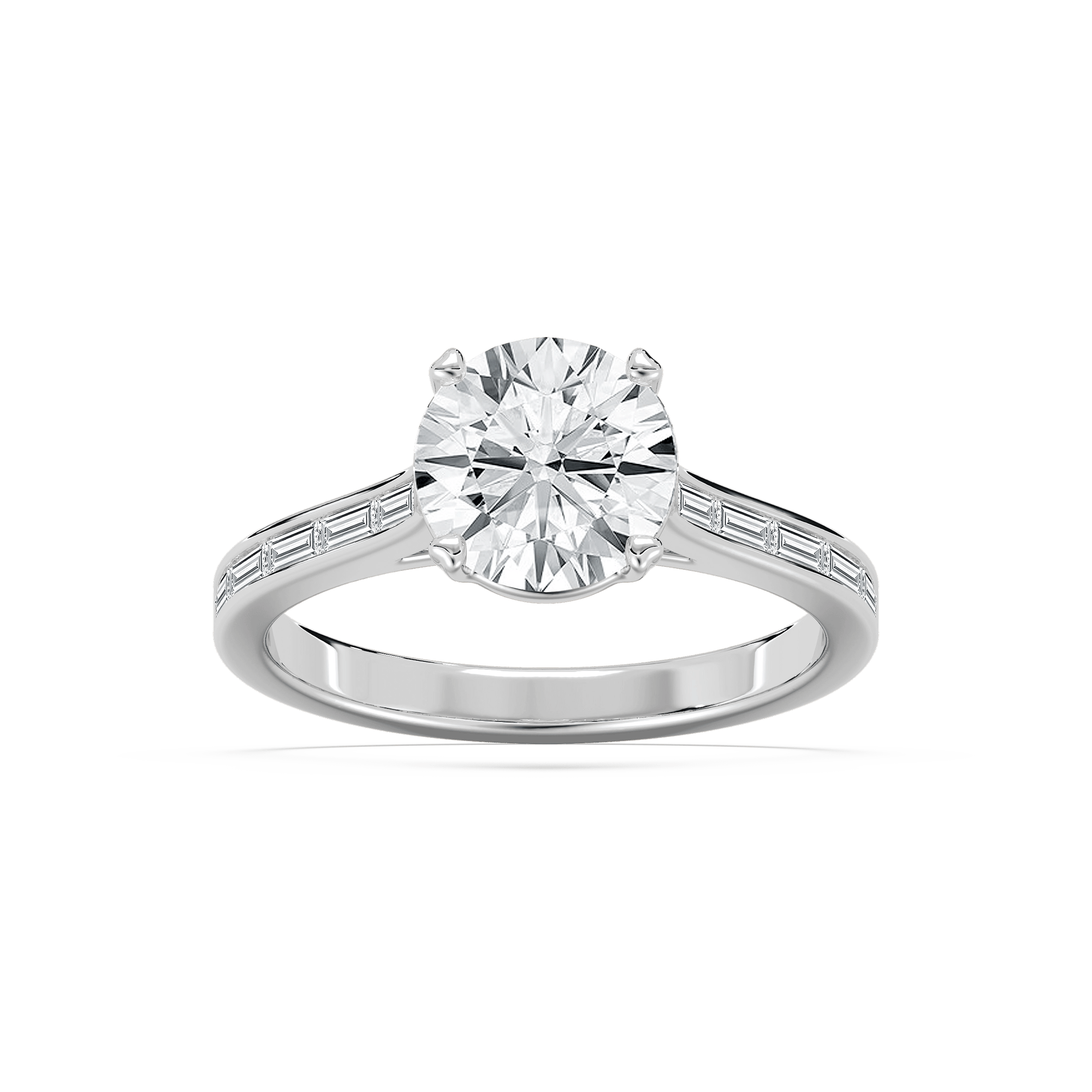 Sophie Round Engagement Ring in Rose Gold