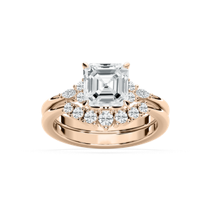 Talia 2 ⅞ ctw Asscher Lab Grown Diamond Accented Wedding Set