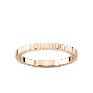 Suvi 2.00mm Fluted Plain Metal Band