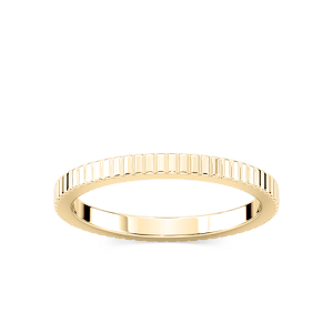 Suvi 2.00mm Fluted Plain Metal Band