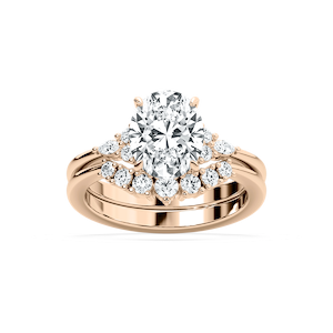 Talia 2 ⅞ ctw Oval Lab Grown Diamond Accented Wedding Set