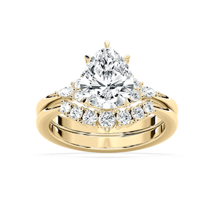 Talia 2 ⅞ ctw Pear Lab Grown Diamond Accented Wedding Set