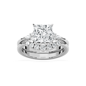 Talia 2 ⅞ ctw Princess Lab Grown Diamond Accented Wedding