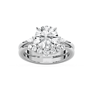 Talia 2 ⅞ ctw Round Lab Grown Diamond Accented Wedding Set