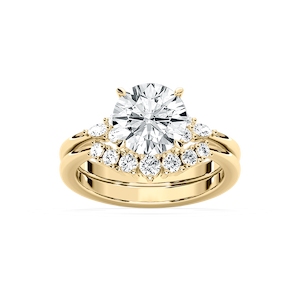 Talia 2 ⅞ ctw Round Lab Grown Diamond Accented Wedding Set