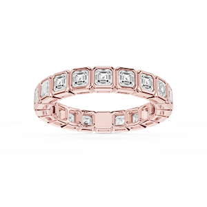 Tess Asscher Lab Grown Diamond Bezel Eternity Band