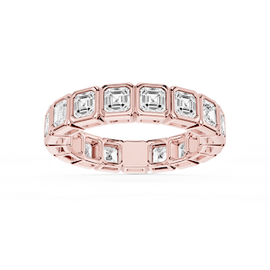 Tess Asscher Lab Grown Diamond Bezel Eternity Band
