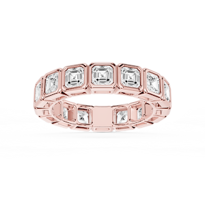 Tess Asscher Lab Grown Diamond Bezel Eternity Band