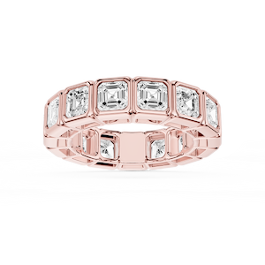 Tess Asscher Lab Grown Diamond Bezel Eternity Band