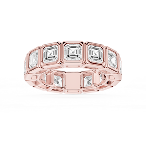Tess Asscher Lab Grown Diamond Bezel Eternity Band