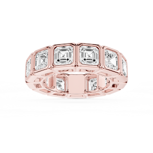 Tess Asscher Lab Grown Diamond Bezel Eternity Band
