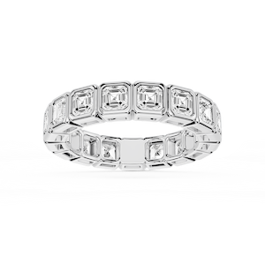 Tess Asscher Lab Grown Diamond Bezel Eternity Band