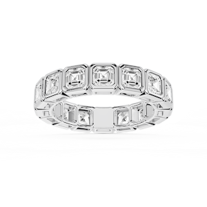 Tess Asscher Lab Grown Diamond Bezel Eternity Band