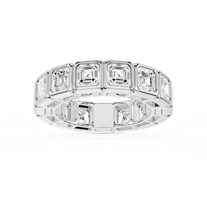 Tess Asscher Lab Grown Diamond Bezel Eternity Band