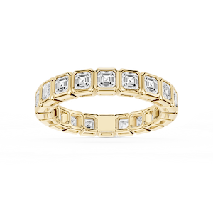 Tess Asscher Lab Grown Diamond Bezel Eternity Band