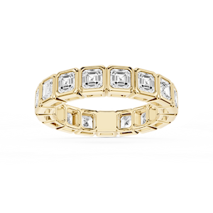 Tess Asscher Lab Grown Diamond Bezel Eternity Band