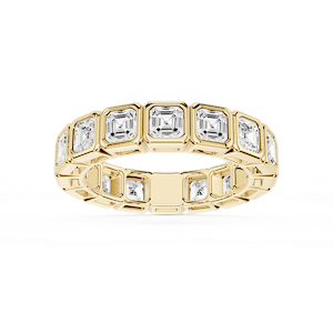 Tess Asscher Lab Grown Diamond Bezel Eternity Band