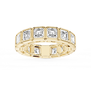 Tess Asscher Lab Grown Diamond Bezel Eternity Band