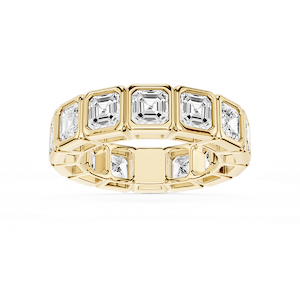 Tess Asscher Lab Grown Diamond Bezel Eternity Band