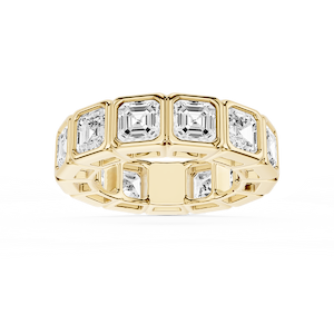 Tess Asscher Lab Grown Diamond Bezel Eternity Band