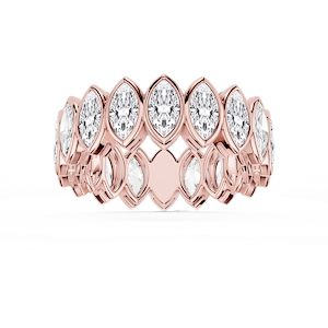 Tess Marquise Lab Grown Diamond Bezel Eternity Band