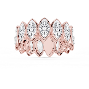 Tess Marquise Lab Grown Diamond Bezel Eternity Band
