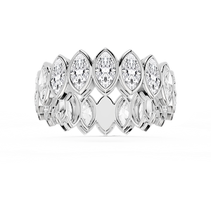 Tess Marquise Lab Grown Diamond Bezel Eternity Band