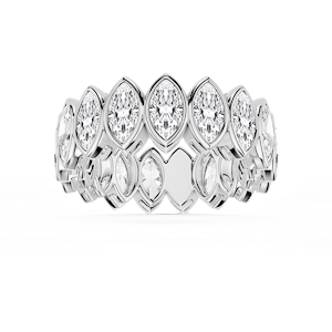 Tess Marquise Lab Grown Diamond Bezel Eternity Band