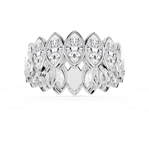 Tess Marquise Lab Grown Diamond Bezel Eternity Band