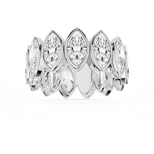 Tess Marquise Lab Grown Diamond Bezel Eternity Band