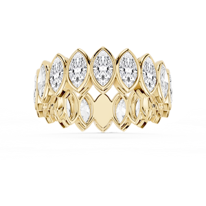 Tess Marquise Lab Grown Diamond Bezel Eternity Band