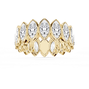 Tess Marquise Lab Grown Diamond Bezel Eternity Band