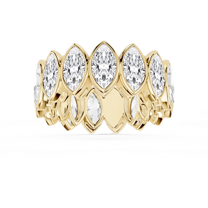 Tess Marquise Lab Grown Diamond Bezel Eternity Band